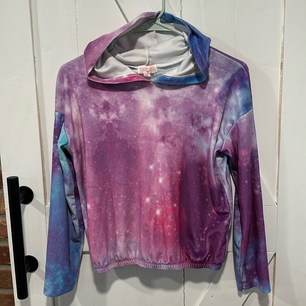 Galactic velvet sweatshirt